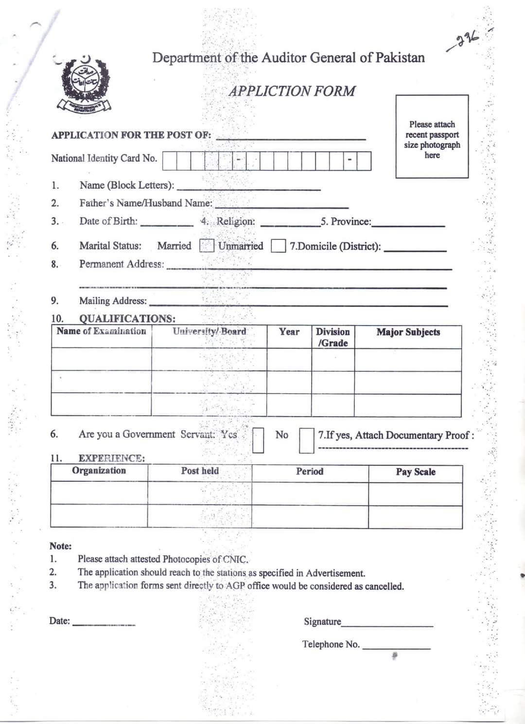 Junior Auditor Latest Jobs 2021||Download Junior Auditor Application Form
