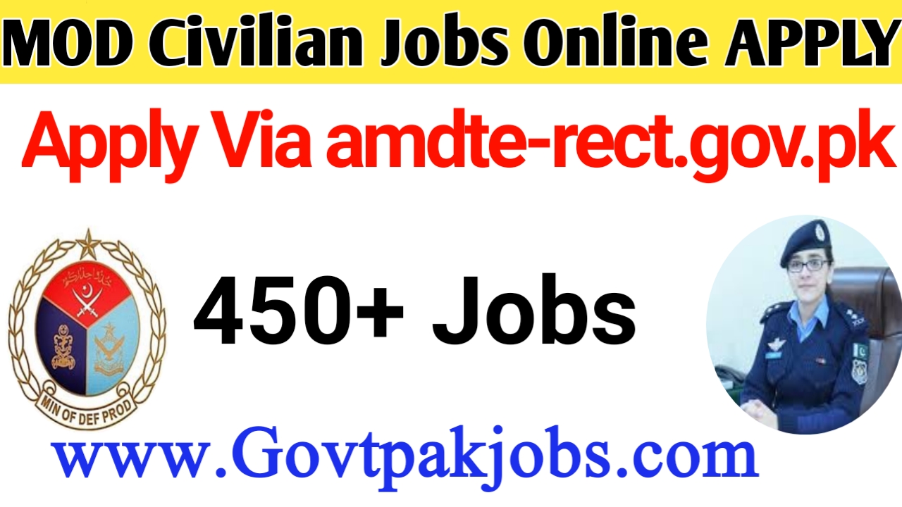 Mod Recruitment Ministry Of Defence Bps-01 To Bps-15 Jobs 2022 Apply Online Via Www ...