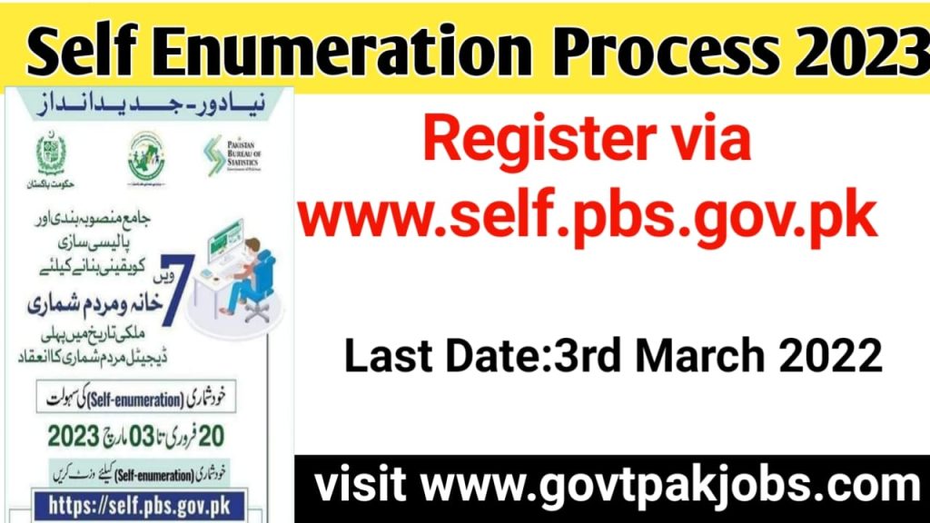 Online Digital Census www.self.pbs.gov.pk 