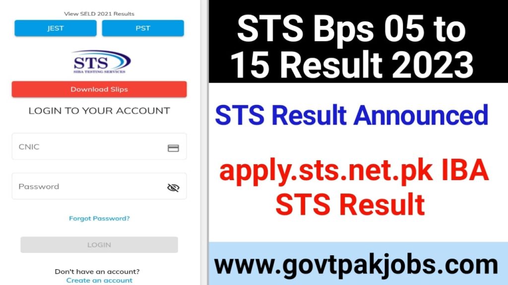 Apply sts net pk STS bps 5 to 15 result