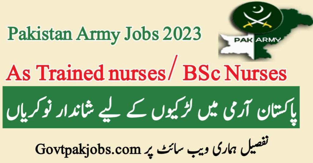 Pak Army Nursing Jobs 2023